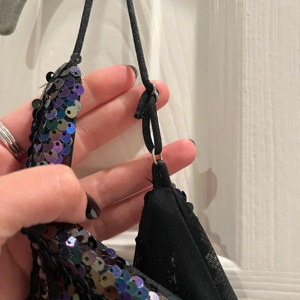 AQUA Bloomingdale’s Sequined Slip Dress - Picture 6 of 13